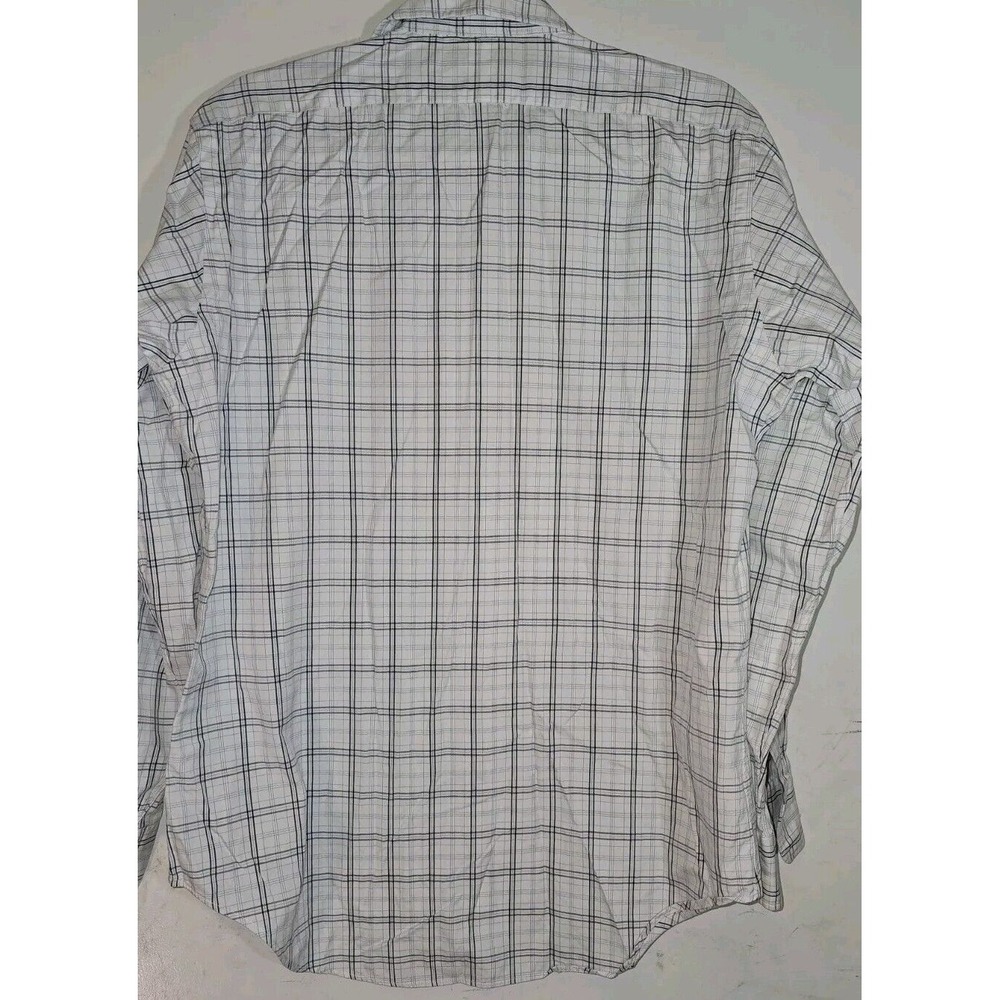 RALPH LAUREN POLO White Plaid 15-33 Long Sleeve Dress Shirt - Picture 6 of 6